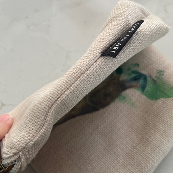 Kangaroo Print Cotton Zippered LIVE IN ART Organizer Pouch 🦘 - Picture 13 of 14